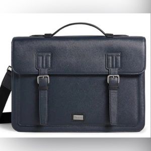 Ted Baker Navy Joinn Faux Leather Satchel